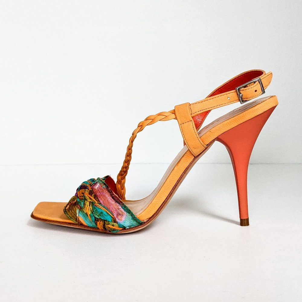 Hype Heeled Leather Sandals